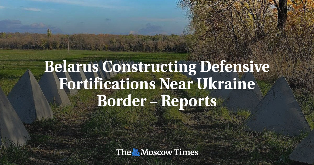 Ukraine Steps Up Border Fortifications Near Belarus