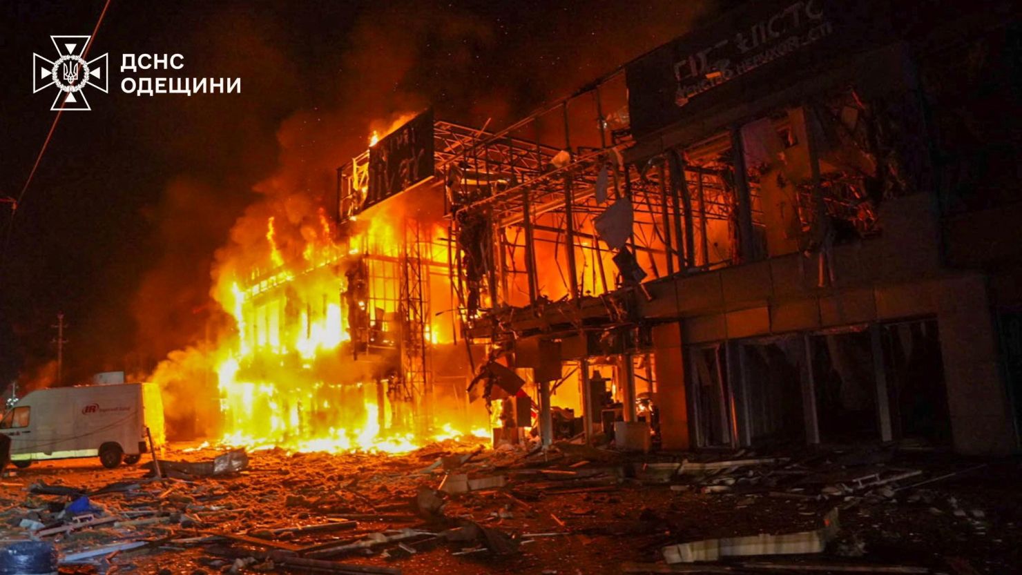 Ukrainian Military Officials Report Industrial Facility Damage in Odessa Region